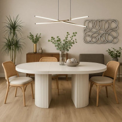 Stół okrągły rozkładany  RifloNowa  120+3x50/120 cm dla 6-12 osób