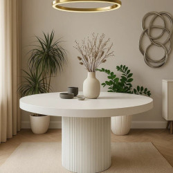 Stół okrągły rozkładany  RifloNowa  120+3x50/120 cm dla 6-12 osób