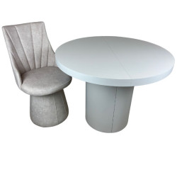 Stół okrągły rozkładany  Obelix  100+2x50/100 cm dla 4-10 osób