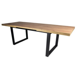 Stół loftowy rozkładany Soho 160/240 x 90 dla 6-8 osób - metalowe nogi