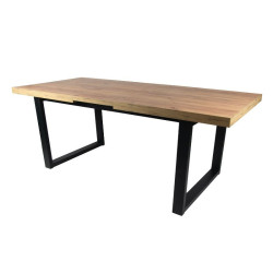 Stół loftowy rozkładany Soho 160/240 x 90 dla 6-8 osób - metalowe nogi