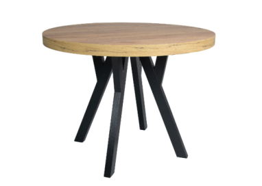 Stół okrągły loftowy Nova 90 cm dla 4 osób - noga Y