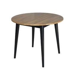 Okrągły stół Nobile dla 4-5 osób - dębowy blat, skandynawski styl