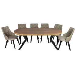 Stół okrągły rozkładany Riva Plus 100/200 x 100 cm dla 4-8 osób