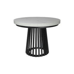 Stół okrągły rozkładany Camela noga metal-  100+2x50cm