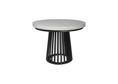 Stół okrągły rozkładany Camela noga metal-  100+2x50cm