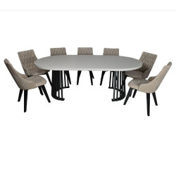 Stół okrągły rozkładany Camela noga metal- 120cm