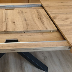 Stół loftowy rozkładany Stellar 140/220 x 80 dla 6-8 osób - nogi pająk