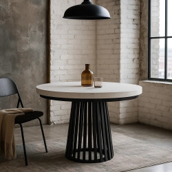 Stół okrągły rozkładany Camela noga metal- 120cm