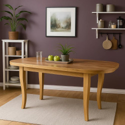 Stół rozkładany owalny Rivo 140/180 x 80 cm dla 6-8 osób - noga gięta