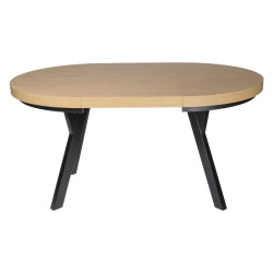 Stół okrągły rozkładany Nova Plus 110+2x50/ 100 cm dla 4-8 osób