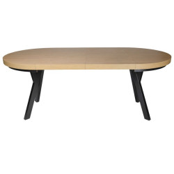Stół okrągły rozkładany Nova Plus 110+2x50/ 100 cm dla 4-8 osób